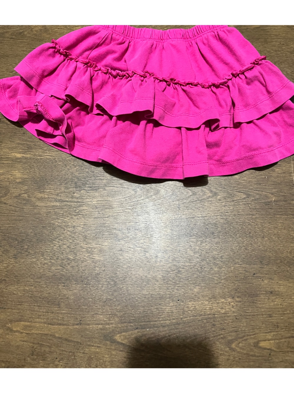 Falls Creek Hot Pink Ruffle Tiered Skirt